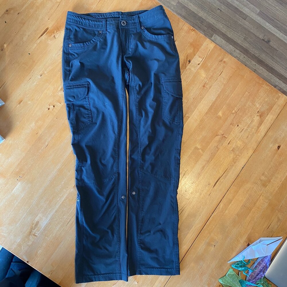 Women's Kuhl Freeflex Roll Up Pant in Dark Gray, Size 0 Short / XXS